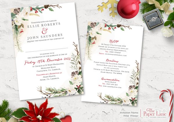Wild Winter Invitation