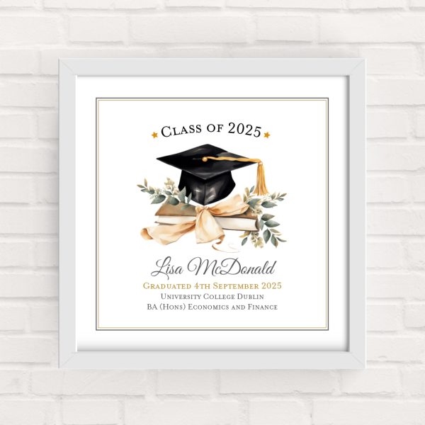 Graduation Leaf Framed Print