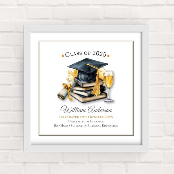 Graduation Gold Framed Print