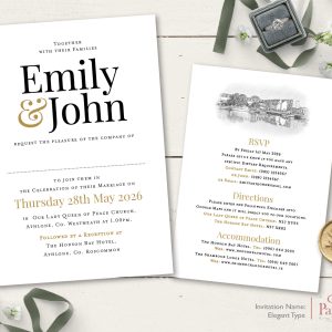 Elegant Type Invitation