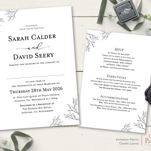 Gentle Leaves Invitation