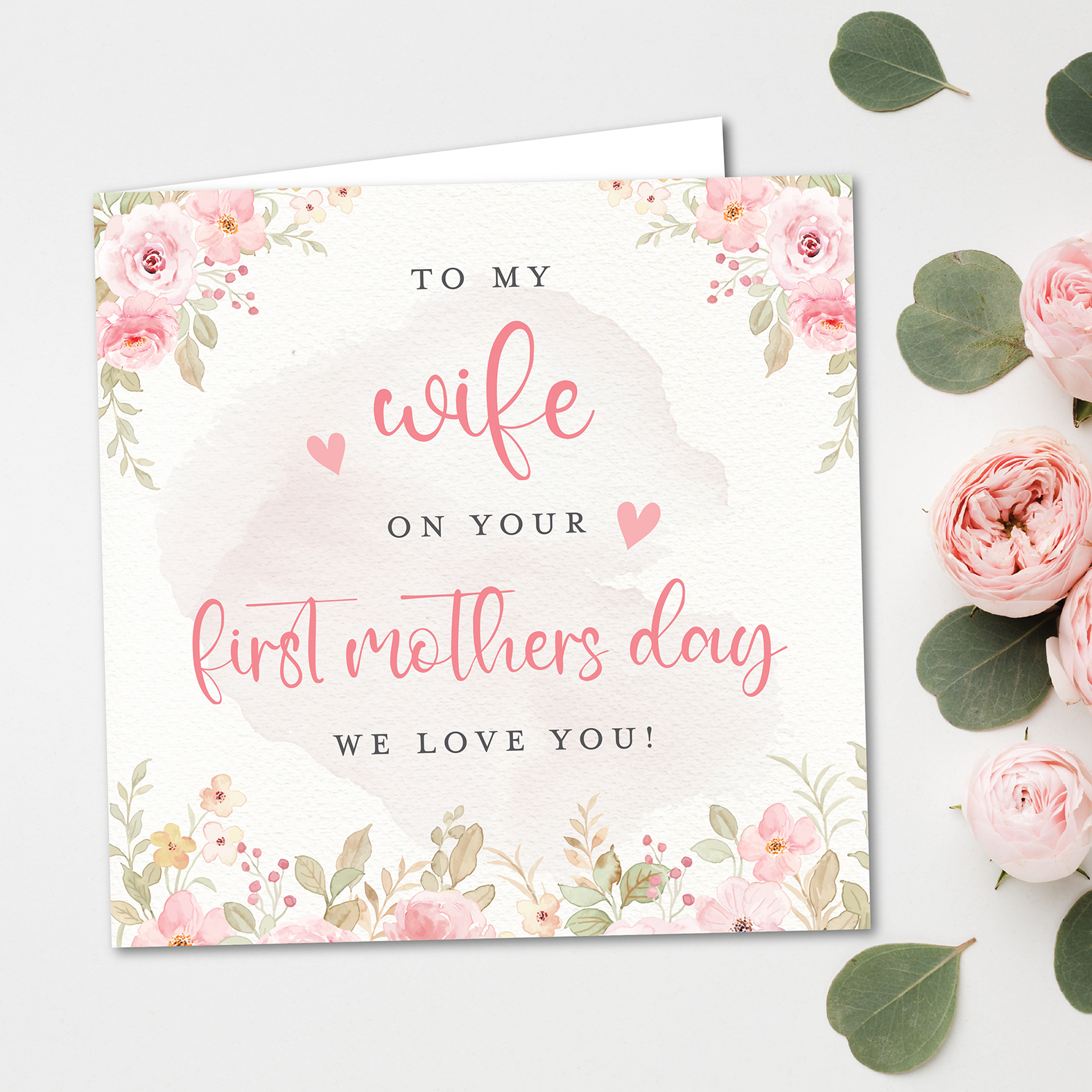 Wife First Mothers Day Greeting Card
