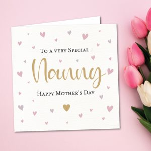 Mothers Day Heart Nanny Greeting Card