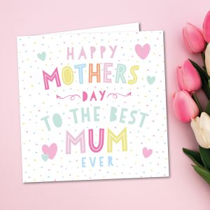Mothers Day Dot Greeting Card