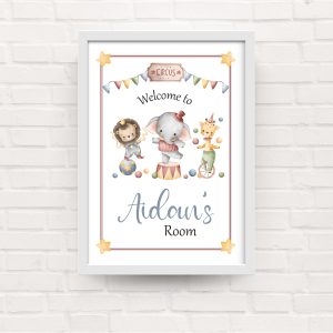 Kids Bedroom Circus Framed Print