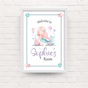 Kids Bedroom Mermaid Framed Print