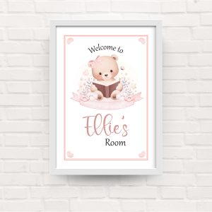 Kids Bedroom Teddy Book Jeep Framed Print