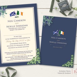 Ireland & Scotland Wedding Invitation