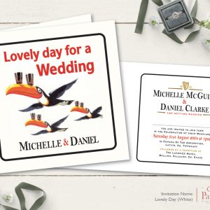 Lovely Day Invitation (White)