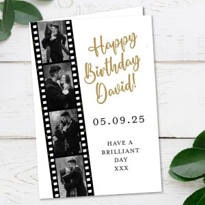 Personalised Photo Reel Birthday Card