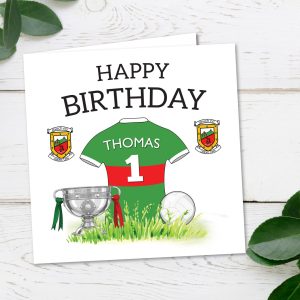 Personalised Mayo GAA Birthday Card